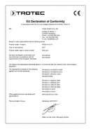 декларація про відповідність Акумуляторний клейовий пістолет PGGS 10-3,7V (INT)