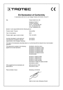 декларація про відповідність Осушувач TTK 110 HEPA (INT)