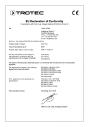 декларація про відповідність підлоговий вентилятор TVM 11 / TVM 12 (INT)