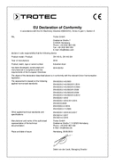 Декларація відповідності стандартам ЄС конденсаційний осушувач (INT)