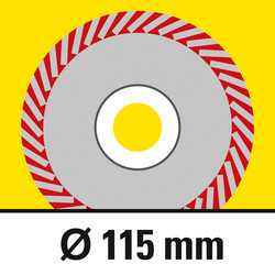 Діаметр диска із крайкою Turbo 115 мм