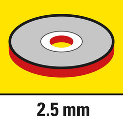 Товщина диска 2,5 мм